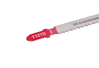 Пилки для лобзика по алюминию T127D, 5 шт, 100х74мм, шаг зуба 3мм, быстрый прямой рез, HSS, БОЕКОМПЛЕКТ-Tehinstrument