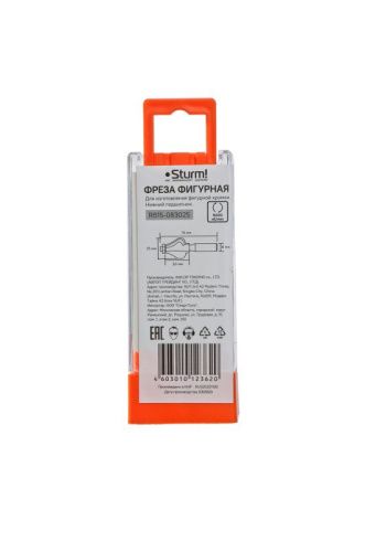 Фреза фигурная с подшипником dxhxl 25x30x74 мм, хв.8  Sturm-Tehinstrument