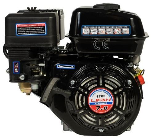 Двигатель Lifan 170F Eco, шлицевой вал-Tehinstrument