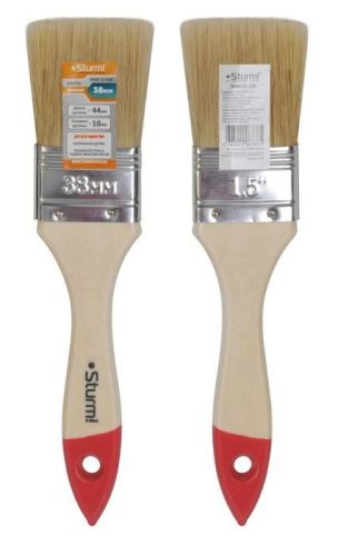 Кисть плоская "Standart" 1,5" (38 мм), натуральная щетина  Sturm-Tehinstrument