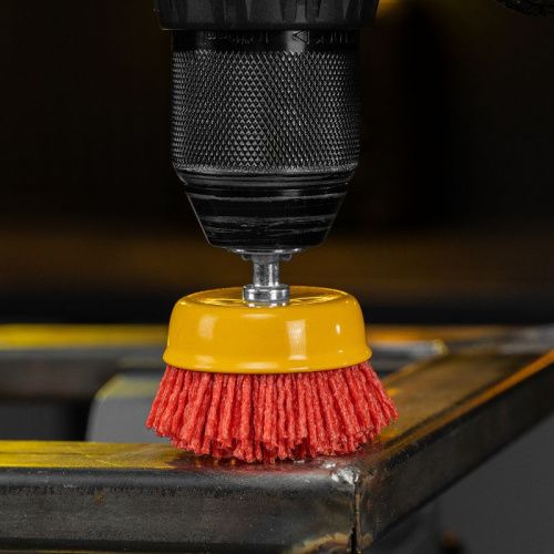 Щетка для дрели, 65 мм, Чашка, со шпилькой, нейлоновая щетина Denzel-Tehinstrument