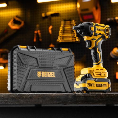 Гайковерт ударный аккумуляторный бесщет. CIWH-BL-20-350, Li-Ion, 20 В// Denzel-Tehinstrument