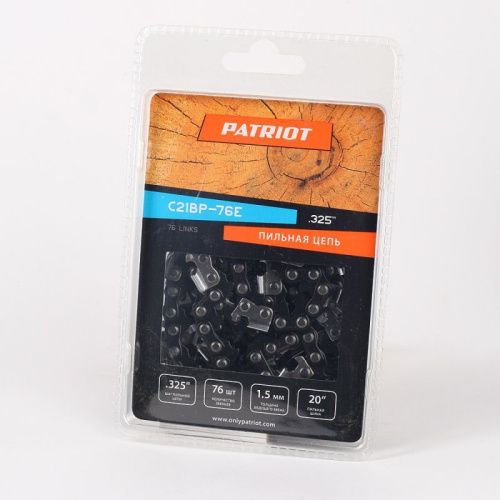 Цепь пильная Patriot 21BP-76E (0.325", 1.5 мм, 76 звеньев)-Tehinstrument