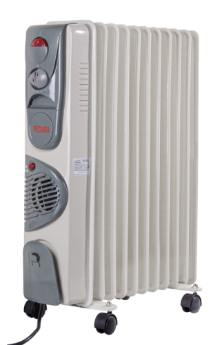 Масляный радиатор РЕСАНТА ОМ-12НВ с вентилятором-Tehinstrument