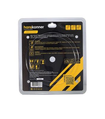 Пильный диск по дереву 255x30 мм, 60 зубьев, Hanskonner-Tehinstrument