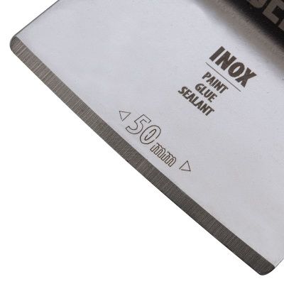 Насадка для МФИ шабер полукруг, Inox, для снятия краски и др., ширина 50 мм, длина общая 74 мм, ступенчатый Denzel-Tehinstrument