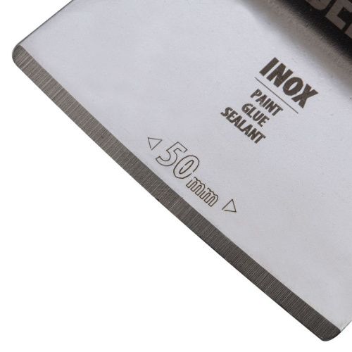 Насадка для МФИ шабер полукруг, Inox, для снятия краски и др., ширина 50 мм, длина общая 74 мм, ступенчатый Denzel-Tehinstrument