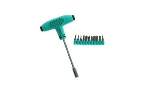 Отвертка с насадками, 21 предмет, Т-образная ручка, магнитный наконечник, CrV  Sturm-Tehinstrument