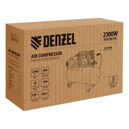 Компрессор воздушный Denzel BCI2300/100-Tehinstrument