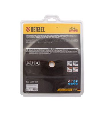 Диск алмазный, отрезной сплошной, 230 х 22.2 мм, мокрая резка Denzel-Tehinstrument