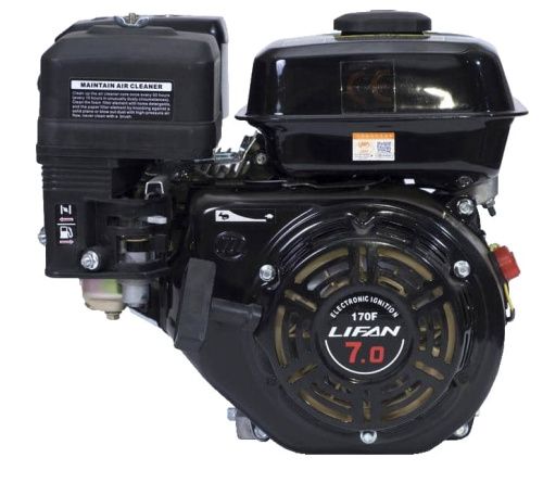 Двигатель Lifan 170F, вал ?20мм, катушка 7 Ампер-Tehinstrument