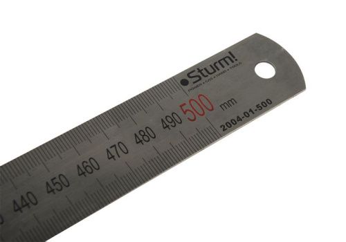Линейка металлическая 500мм, антикоррозийное покрытие  Sturm-Tehinstrument