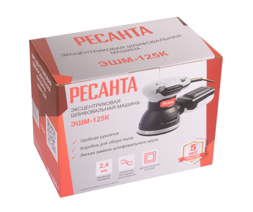 Эксцентриковая шлифовальная машина Ресанта ЭШМ-125К-Tehinstrument