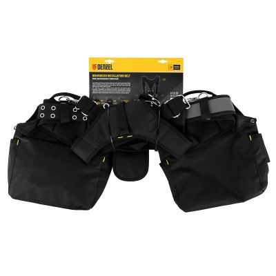 Пояс монтажника усиленный, с лямками, сумки поясные, держатель для молотка Denzel-Tehinstrument