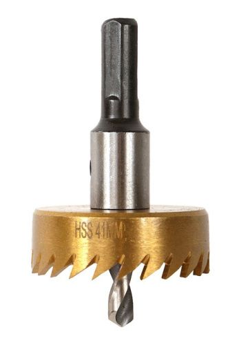 Коронка биметаллическая, 41 мм, по тонколистовому металлу, центрирующее сверло,  Sturm-Tehinstrument