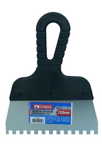 Шпатель 150 мм, зуб 6х6 мм СОЮЗ-Tehinstrument