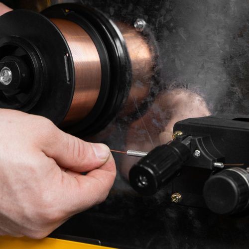 Омедненная проволока ER70S-6, диам. 0,8 мм, 1 кг, диам. катушки D100 Denzel-Tehinstrument