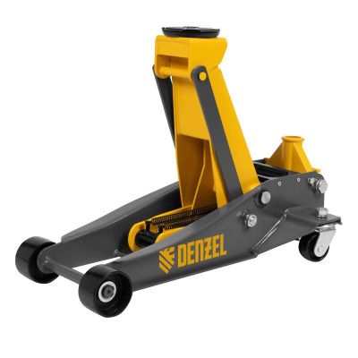 Домкрат гидравлический подкатной, 3 т, 125-470 мм, быстрый подъем, проф. Denzel-Tehinstrument