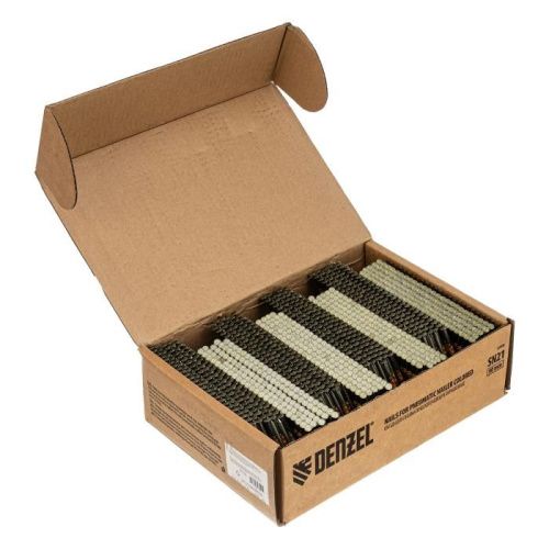 Гвозди для пнев. нейлера (крашен.), длина - 90 мм, диам. - 3,05 мм, 2000 шт. Denzel-Tehinstrument