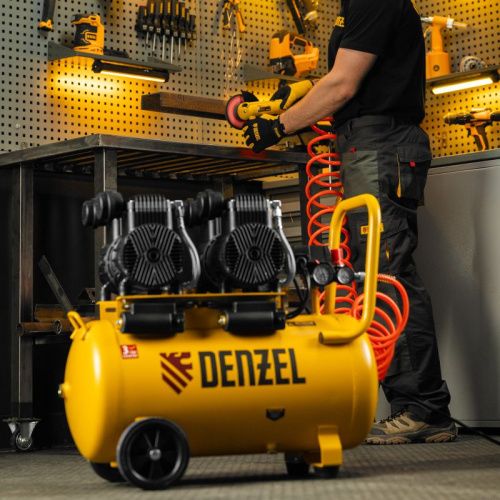 Малошумный безмасляный компрессор Denzel DLP-3000/50-Tehinstrument