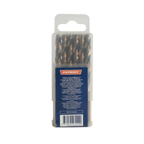 Сверло по металлу (6.5х101/63 мм, 10 шт.), Patriot-Tehinstrument