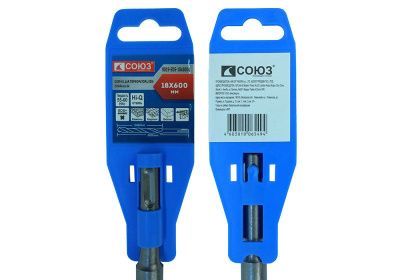 Бур SDS+ 18x600 мм с твердосплавной напайкой, СПИРАЛЬ S4 , Союз-Tehinstrument