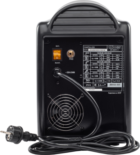 Сварочный полуавтомат Ресанта САИПА-220 Синергия (MIG/MAG)-Tehinstrument