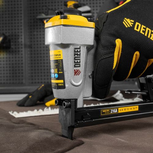 Степлер пневматический PS8016 для прямоугольных скоб 21GA от 6 до 16 мм Denzel-Tehinstrument