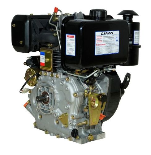 Двигатель Lifan Diesel 188FD, шлицевой вал ?25мм, катушка 6 Ампер-Tehinstrument