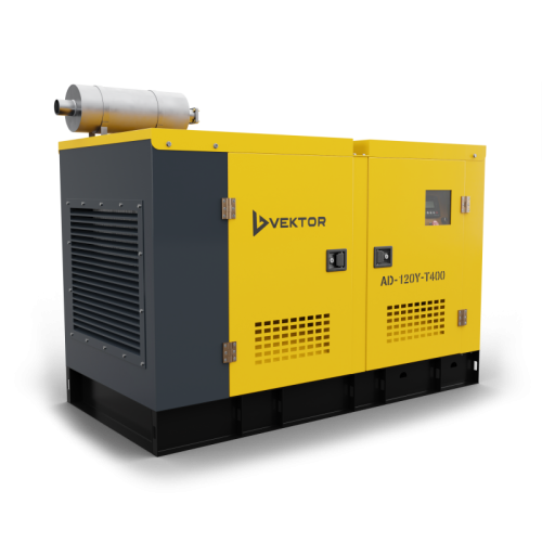Дизельный генератор Vektor AD-120Y-T400 в шумозащитном кожухе-Tehinstrument