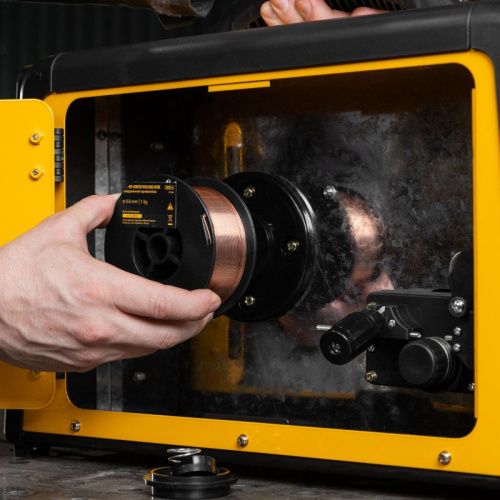 Омедненная проволока ER70S-6, диам. 0,8 мм, 1 кг, диам. катушки D100 Denzel-Tehinstrument