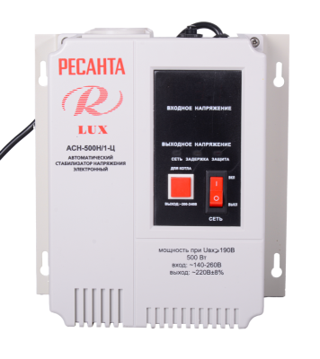 Стабилизатор напряжения Ресанта АСН-500Н/1-Ц LUX-Tehinstrument