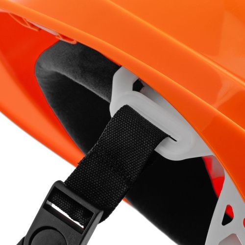 Каска защитная ударопрочная, ABS/PC, плавная регулировка, модель «Форвард» (К-05)оранж. Denzel-Tehinstrument