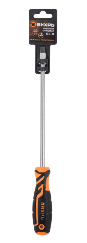 Отвёртка шлицевая ВИХРЬ SL8 200мм-Tehinstrument