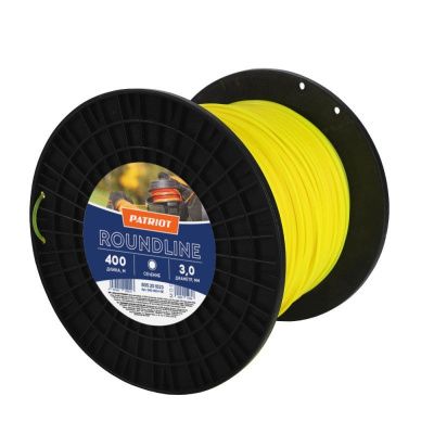 Леска Roundline D 3,0 мм L 400 м (круглая, желтая), Patriot-Tehinstrument