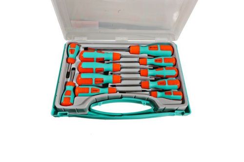 Набор отверток 11 предметов, пластиковый кейс, CrV,  Sturm-Tehinstrument