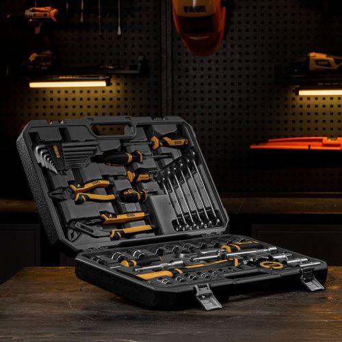 Набор инструментов 64 предмета Denzel, пластиковый кейс-Tehinstrument