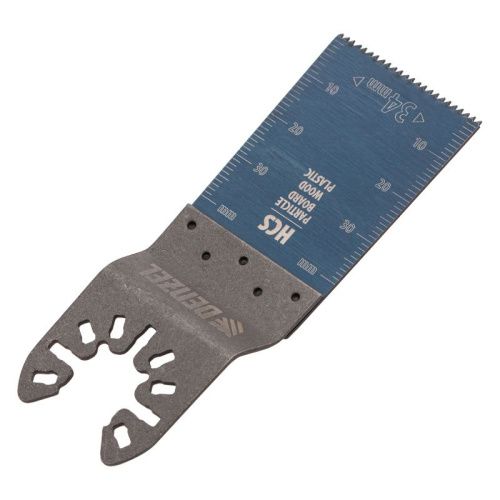 Насадка для МФИ режущая пазовая прямая, HCS, по дереву, 34 х 1.4 мм, мелкий зуб Denzel-Tehinstrument