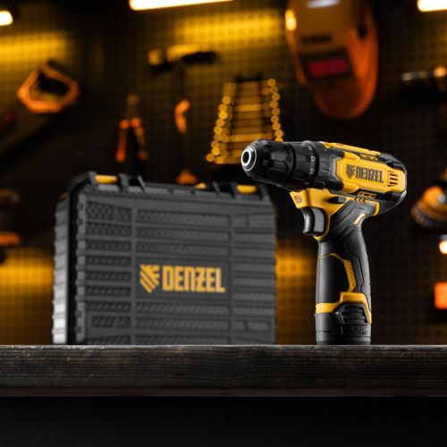 Аккумуляторный шуруповерт Denzel CDQ-12, Li-Ion, 12 В-Tehinstrument