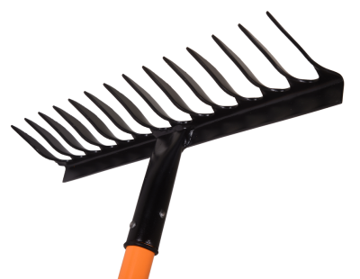 Грабли витые Вихрь 14 зубьев, сталь, с фиберглассовым черенком-Tehinstrument