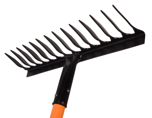 Грабли витые Вихрь 14 зубьев, сталь, с фиберглассовым черенком-Tehinstrument