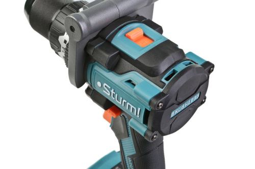 CD1655BLI Дрель аккумуляторная ударн.  Sturm, б/щ 18В, 1BatterySystem, 130Нм, 1х4.0Ач, кейс-Tehinstrument