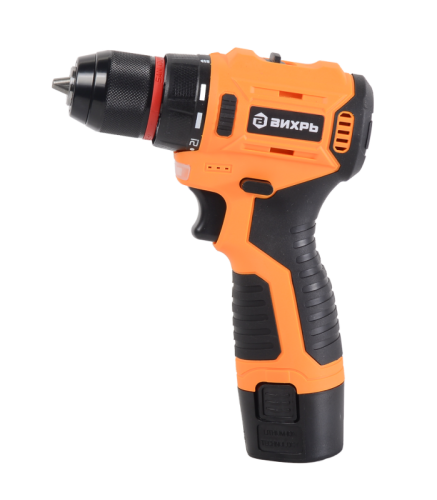 Дрель-шуруповерт аккумуляторная Вихрь ДА-12Л-2К/Б (бесщеточный двигатель)-Tehinstrument