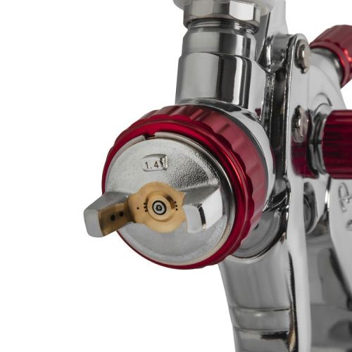 Краскопульт пневматический QUATTRO ELEMENTI с верхним бачком 600 мл, сопло 1,4 мм, HVLP, разъем EURO, Профи-Tehinstrument