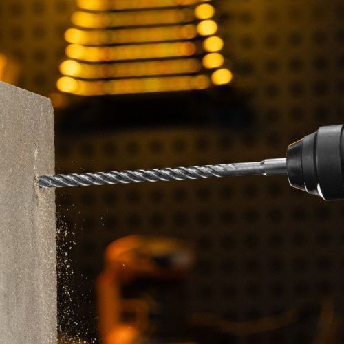 Бур по бетону, цельная крестовая пластина, 10x265 мм, SDS PLUS Denzel-Tehinstrument