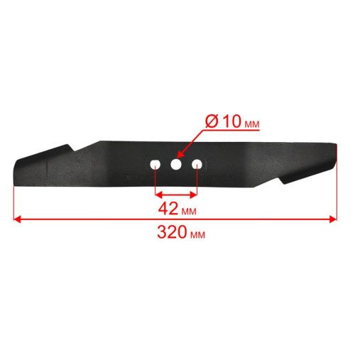 Нож для газонокосилки оригинальный DDE LMB3340 BlueTecНож для газонокосилки DDE LMB3340 BlueTec-Tehinstrument