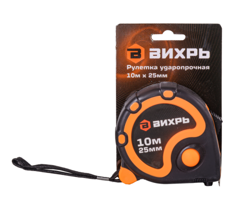 Рулетка ВИХРЬ 10м х 25мм-Tehinstrument