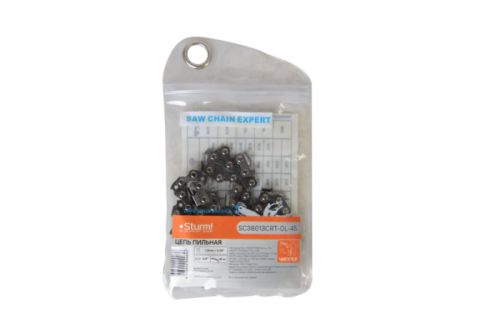 Цепь  Sturm 45 звеньев, паз 0,050", шаг 3/8", для БЕЗМАСЛЯНЫХ ПИЛ-Tehinstrument