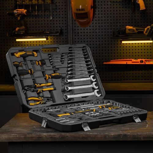 Набор инструментов 122 предмета Denzel, пластиковый кейс-Tehinstrument