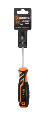 Отвёртка крестовая ВИХРЬ PH2 100мм-Tehinstrument